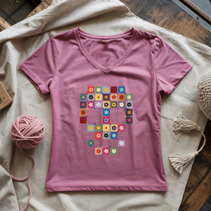 Granny Skull Lady V-neck