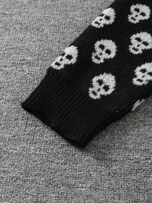 Goth Skull Pullover Sweater