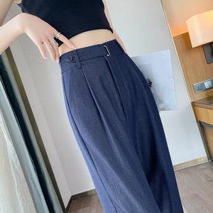 High Waist Straight Pants
