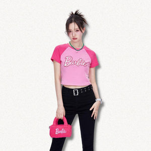 Pink Shoulder Strap Handbag