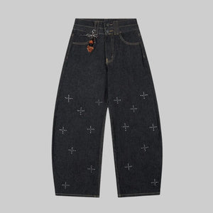 Rhinestone Detail Jeans