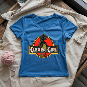 Clever Girl Lady V-neck