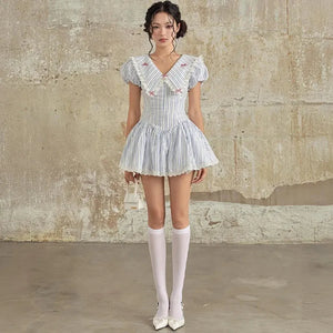 Soft Girl Chelsea Collar Mini Dress