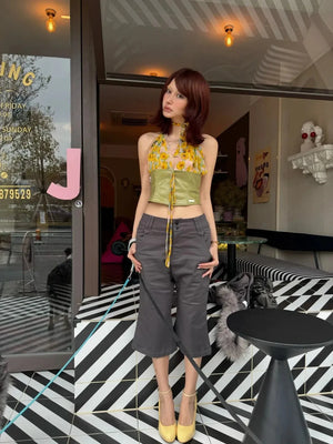 Sunflower Halter Top