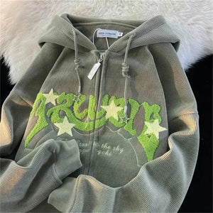 Y2K Oversized Graphic Hoodie