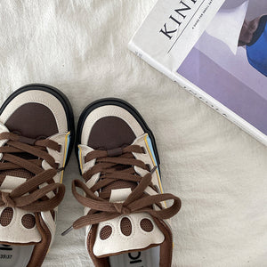Chocolate Wave Skater Sneakers