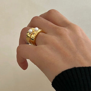 Coastal Granddaughter Pearl Ring