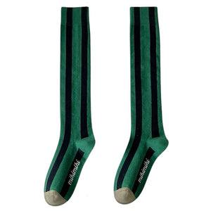 Meet Me On Campus Striped Knee Socks