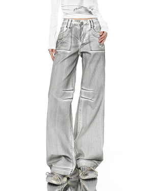 High Fashion Silver Jeans