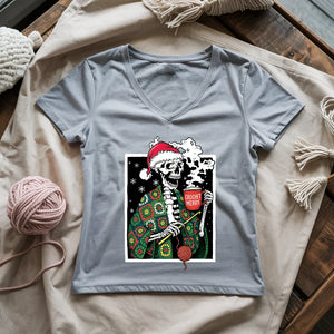 Merry Crochet Lady V-neck