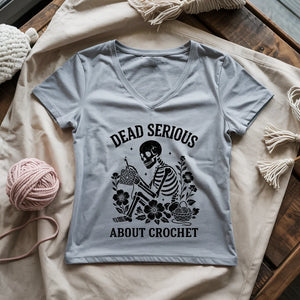 Serious About Crochet Lady V-neck