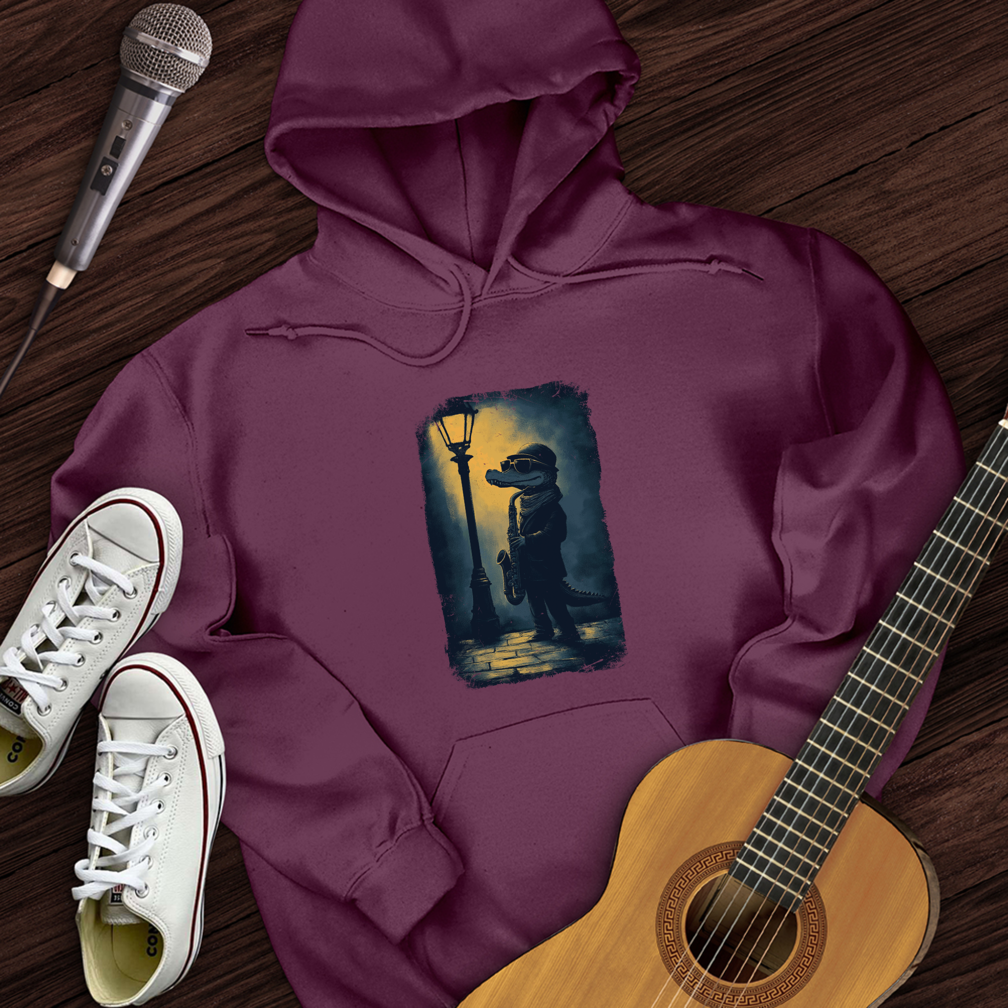 Crocodile Saxophone Hoodie