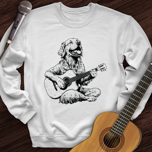 Golden Retriever Guitar Crewneck
