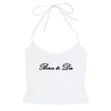 Born to Die Y2K Halter Top