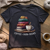 Coffee Yarn Books T-shirt