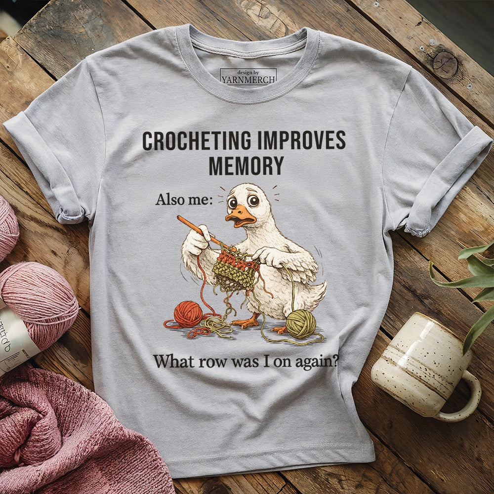 Crocheting Improves Memory T-shirt