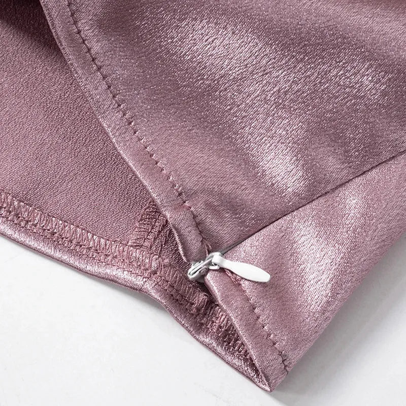 Cut Out Ruffled Halter Neck Top