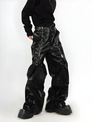 Cyberpunk Zip-Up Parachute Pants