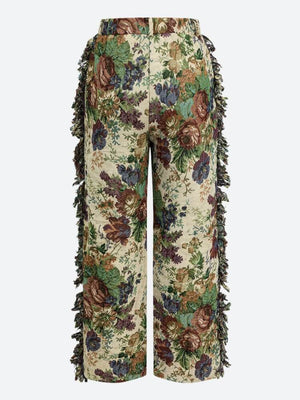 Floral Tapestry Bustier & Pants Two Piece Set