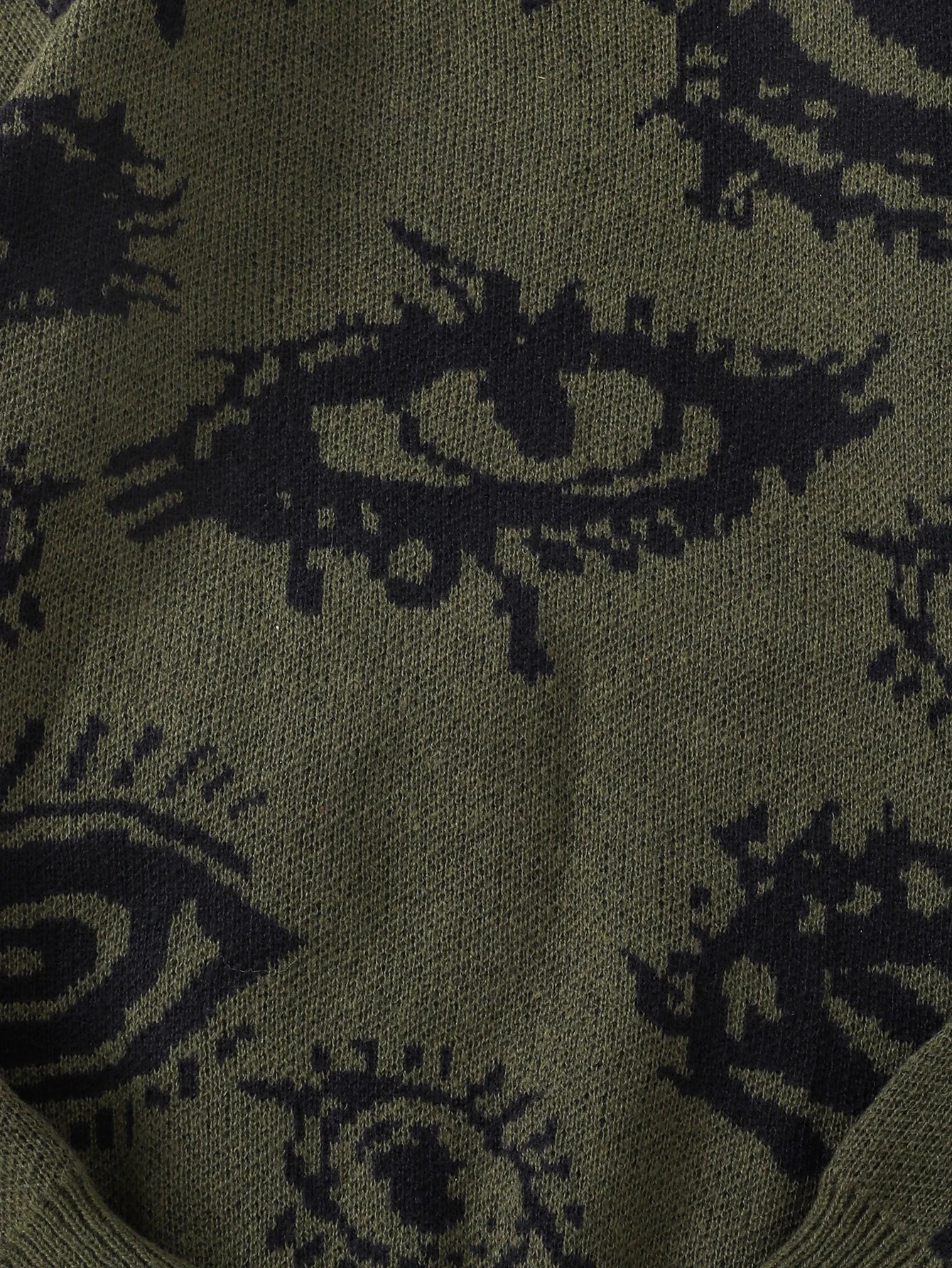 Grunge Eye Pattern Sweater