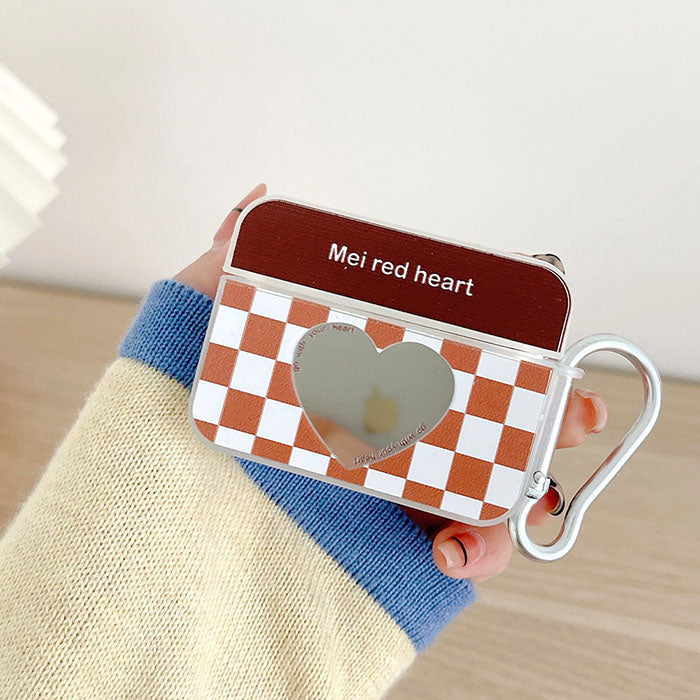 Heart Check Pattern AirPods Case