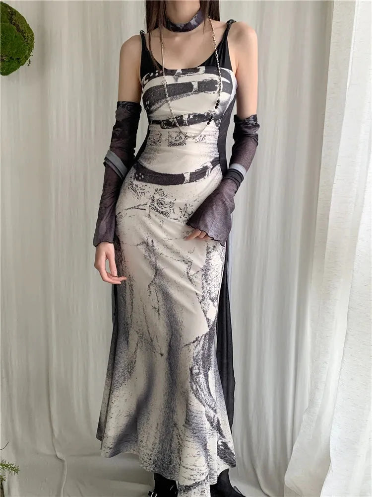 Marble Maxi Dress