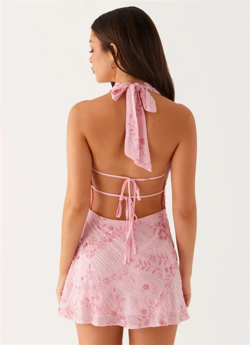 Plunge Mini Dress