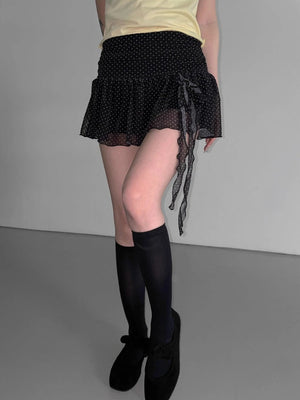 Polka Dot Mini Skirt