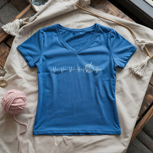 Heartbeat Lady V-neck