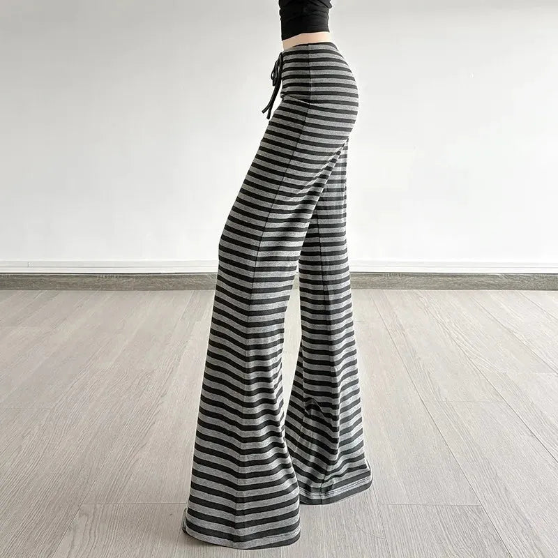 Striped Flare Sweatpants