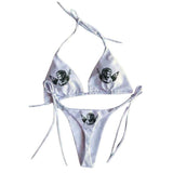 Cherub Print Cute Bikini Set