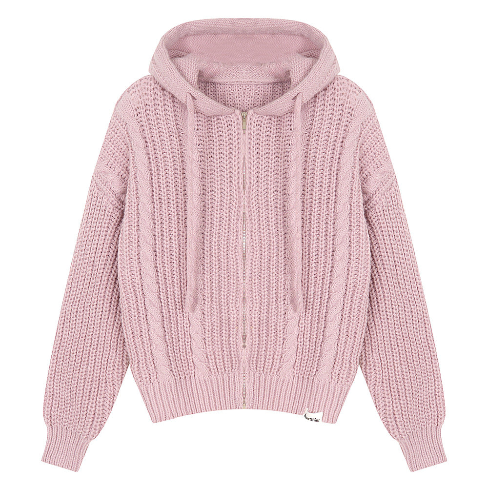 Candy Morning Loose Knit Hoodie