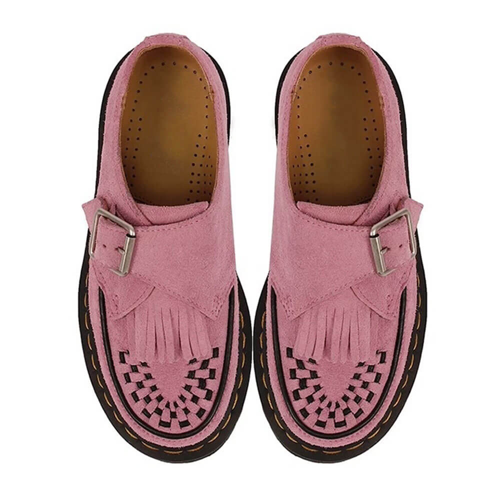 Self Made Fringe Suede Loafers