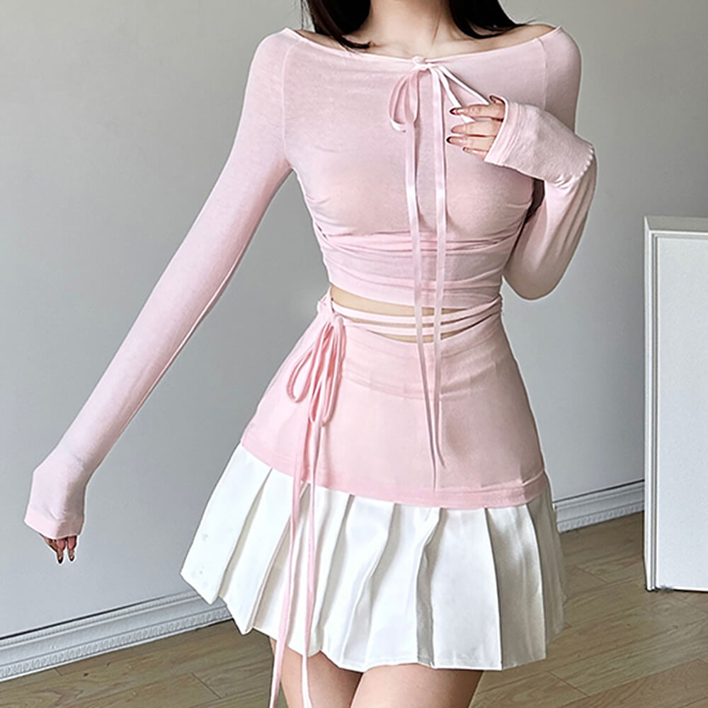 Balletcore Aesthetic Long Sleeve Top