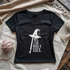 I Can Drive A Stick Lady V-neck