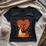 Love Knitting Season Lady V-neck