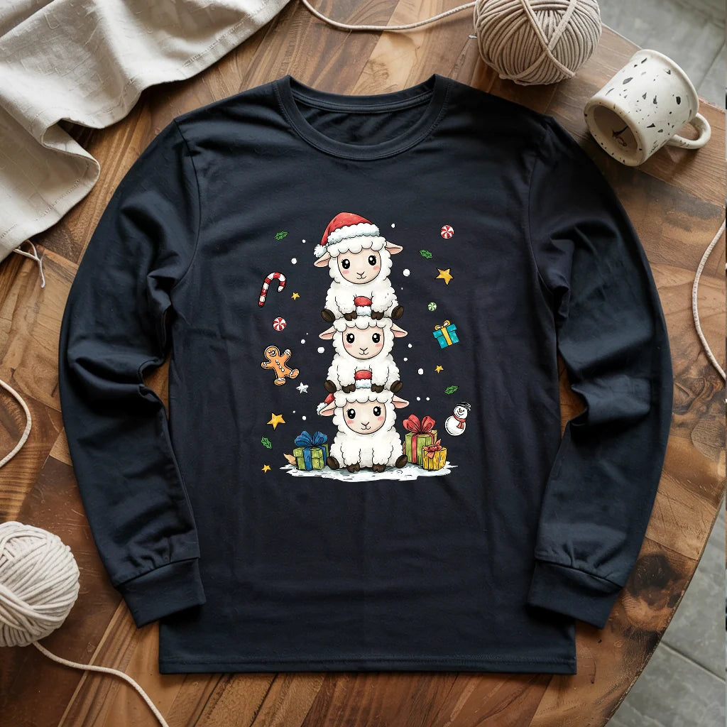 Woolly Christmas Tower Long Sleeve T-shirt