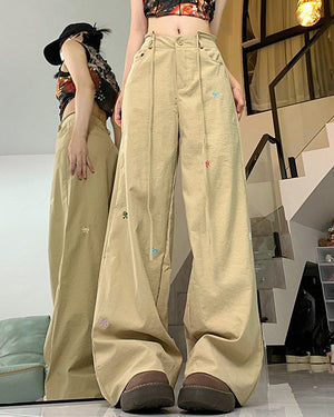 Coquette Aesthetic Bow Pants