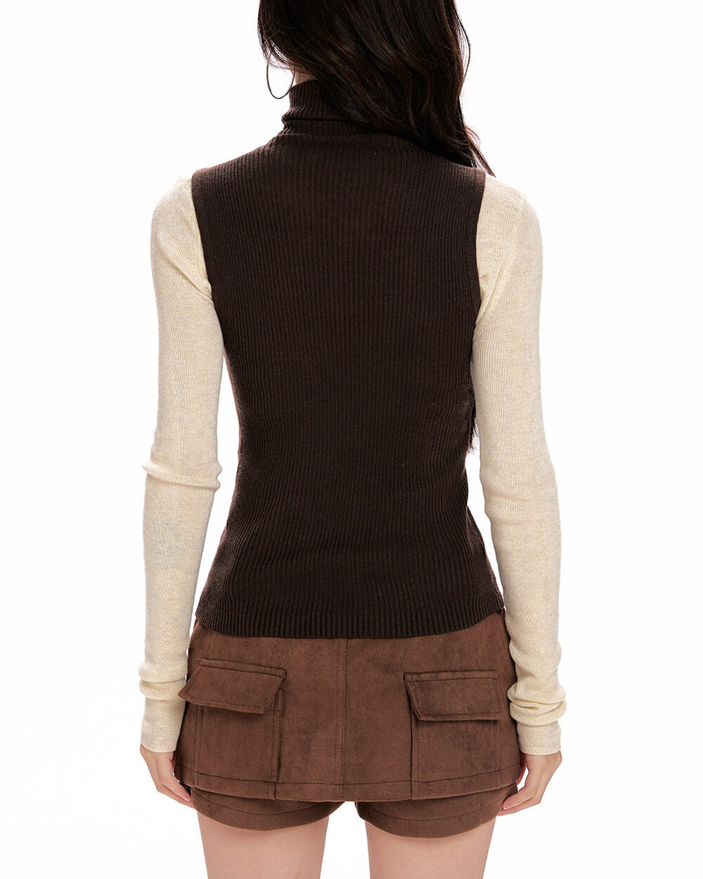Warm Vibes Brown Knit Top