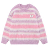 Candy Butterfly Fuzzy Sweater