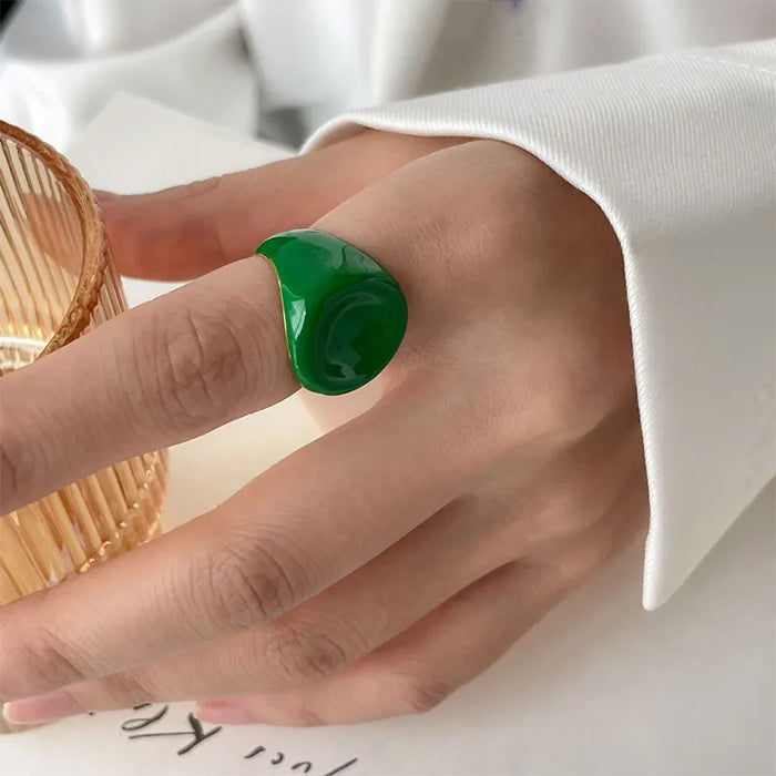 Chunky Enamel Ring
