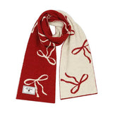 Coquette Bow Knit Scarf