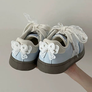 Coquette Aesthetic Lace Sneakers