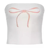 Coquette Bow Y2K Tube Top