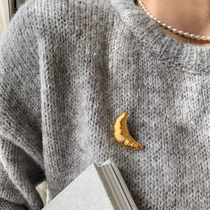 Croissant Brooch