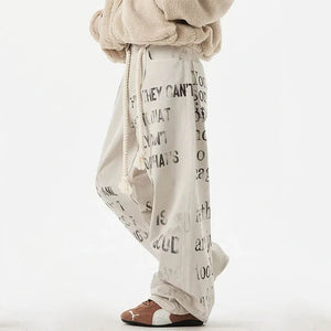 Downtown Girl Graffiti Denim Pants