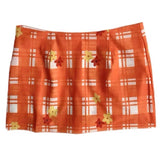 Floral Gingham Mini Skirt