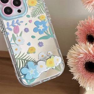 Flowers Pattern IPhone Case With Holder
