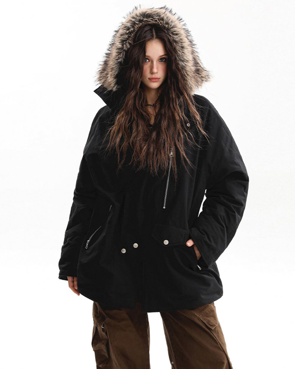 Bad Reputation Fur Trim Parka