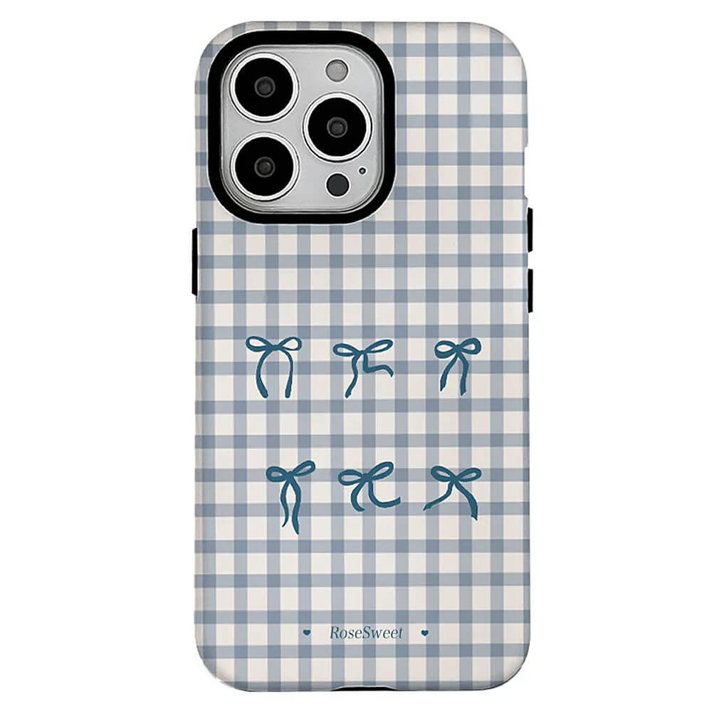Gingham Bows iPhone Case
